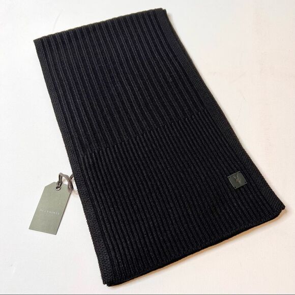 All Saints Wool Blend Rib Mix Scarf NWT - Picture 1 of 6